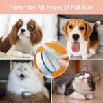 Dual-Action Pet Hair Remover Brush for Cats and Dogs