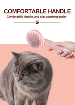 Dual-Action Pet Hair Remover Brush for Cats and Dogs